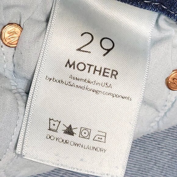 Mother Women The Looker Skinny Jeans Sz 29 Groovin High Rise Medium Wash Stretch - Picture 13 of 15
